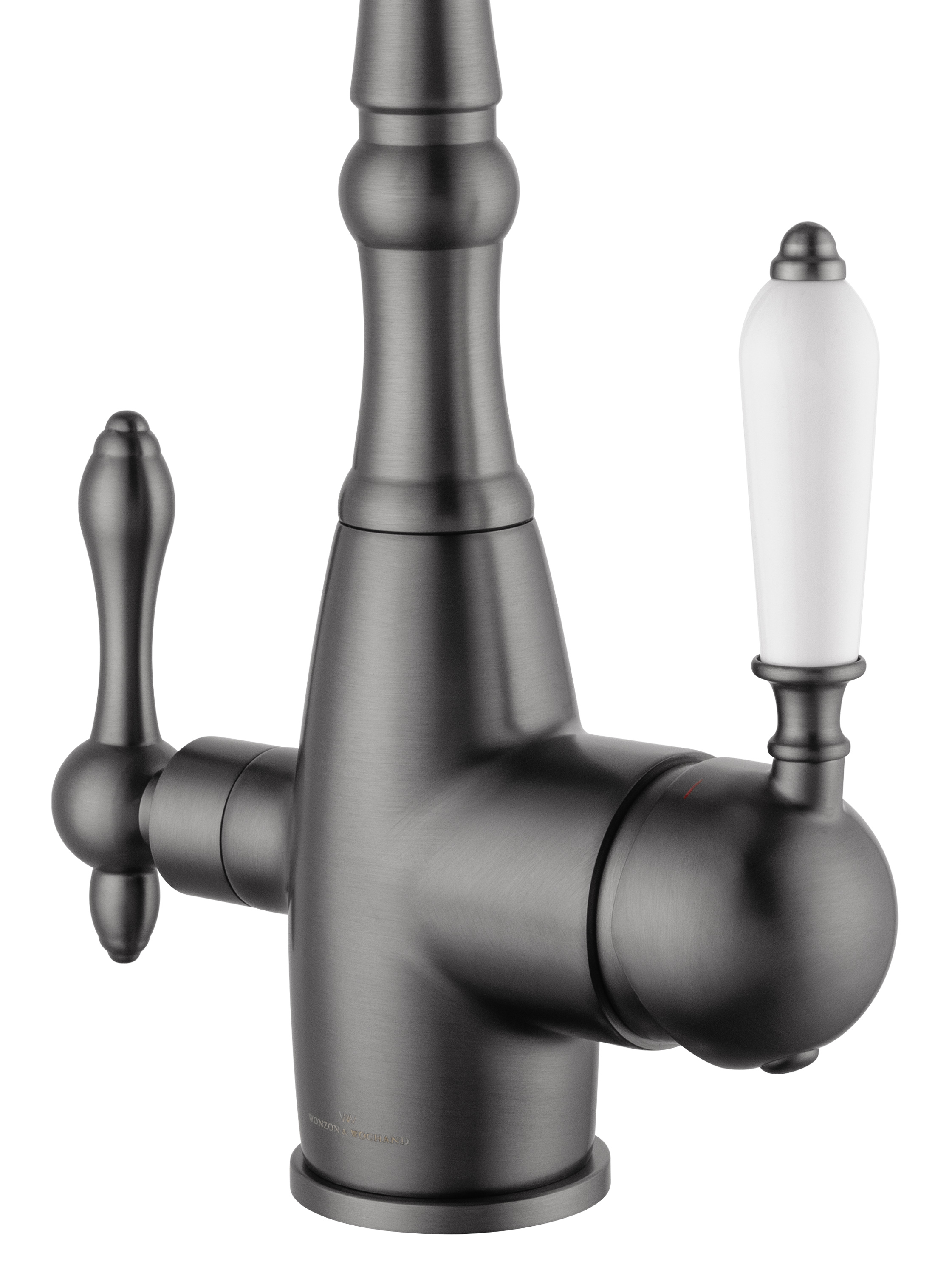Смеситель для кухни c подключением фильтра WONZON & WOGHAND, Темный графит (WW-88458006-BGM) - Gidratop.ru изображение
