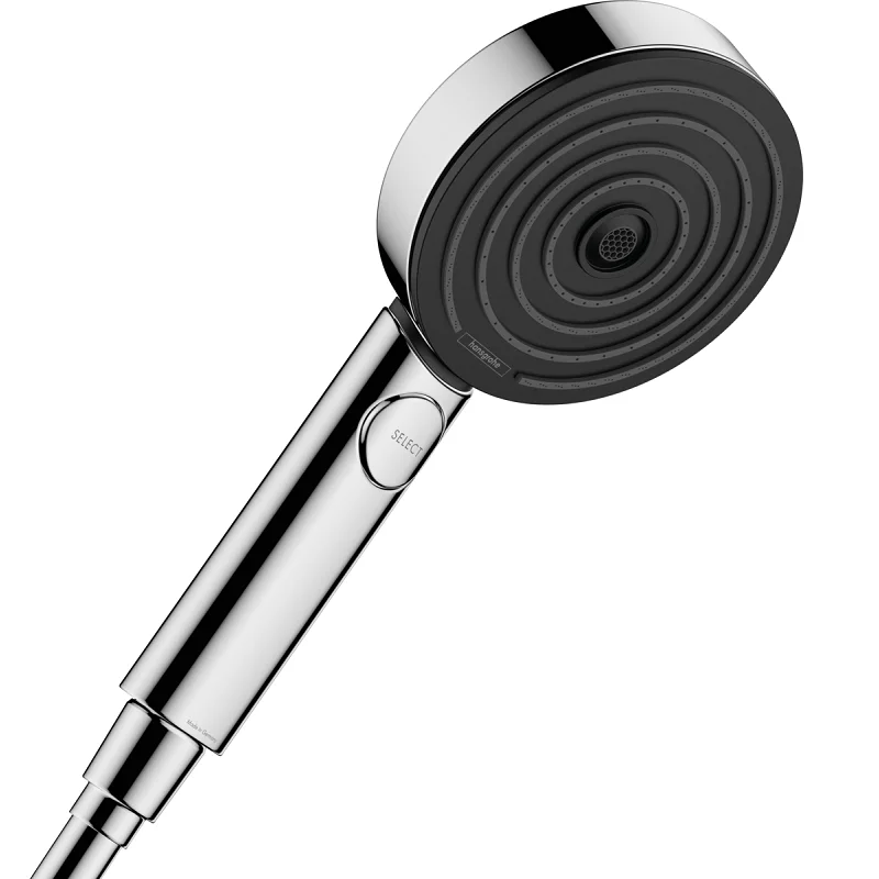 Душевая лейка Hansgrohe Pulsify 24110000 S, лейка Relaxation 3 режима струи, хром, диск графит - Gidratop.ru изображение