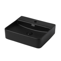 Раковина накладная ABBER Rechteck AC2203MB черная матовая - Gidratop.ru изображение