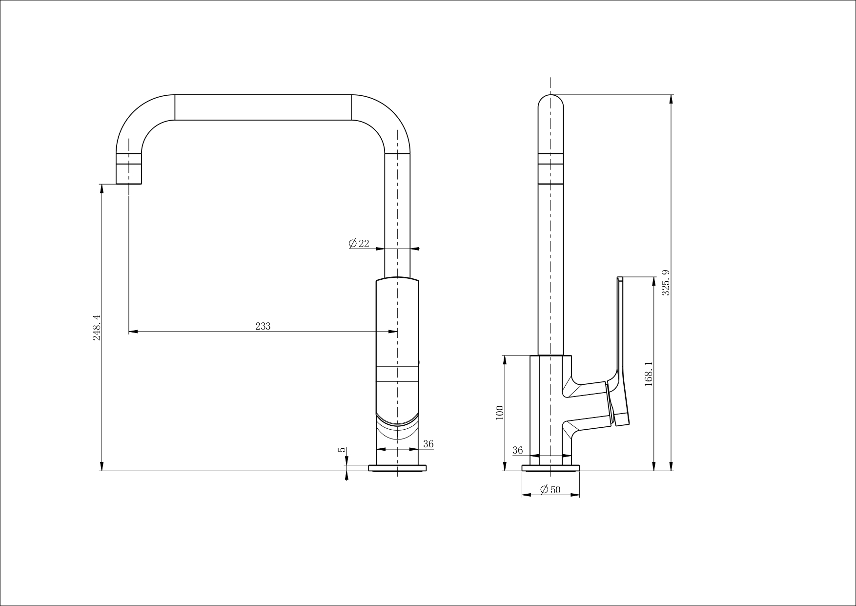 Смеситель для кухни WONZON & WOGHAND, Хром (WW-L1006-CR) - Gidratop.ru изображение