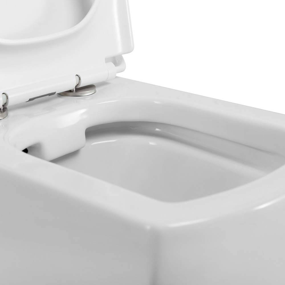 Унитаз подвесной безободковый BelBagno CARINA BB514CHR/BB5046SC - Gidratop.ru изображение