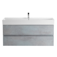 MOLVENO 46 База под раковину подвесная с двумя выкатными ящиками, Beton, 1200x460x500, MOLVENO 46-120-2C-SO-BET - Gidratop.ru изображение