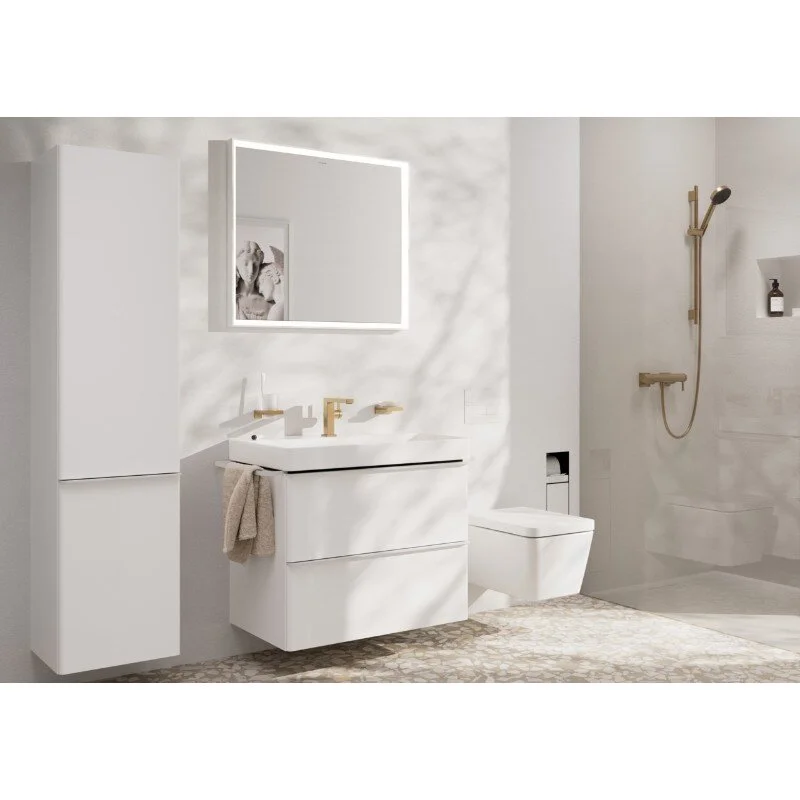 Смеситель для раковины Hansgrohe Tecturis E 73020140, с донным клапаном, цвет шлифованная бронза - Gidratop.ru изображение