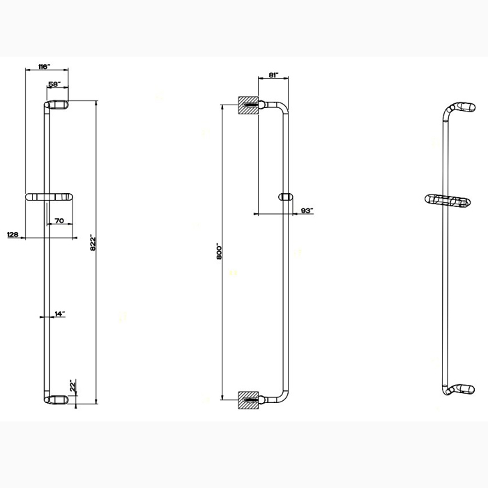 Gessi Goccia душевая штанга, цвет: хром - Gidratop.ru изображение
