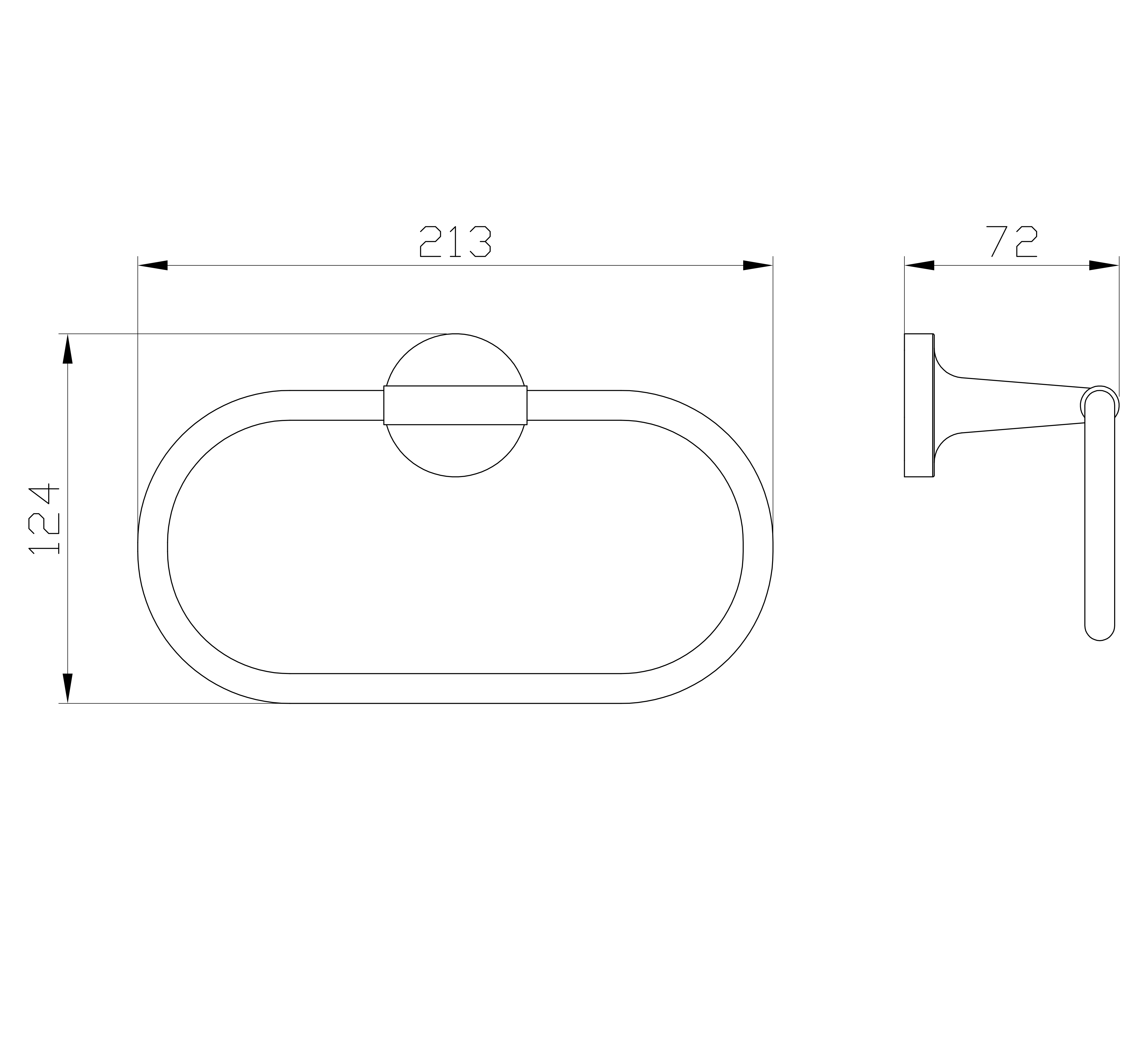 Кольцо для полотенец WONZON & WOGHAND SIMPLE, Хром (WW-6513) - Gidratop.ru изображение