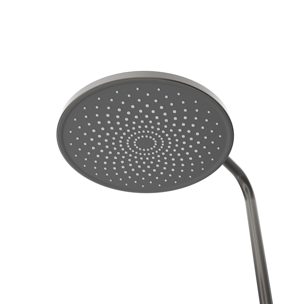 RELAX-CVD-GM Душевая стойка со смесителем и изливом, оружейная сталь - Gidratop.ru изображение