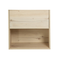 NEON База под раковину подвесная с одним выкатным ящиком, с доводчиками, Pino Bianco, 472x346x550, NEON-500-1C-SO-PB - Gidratop.ru изображение