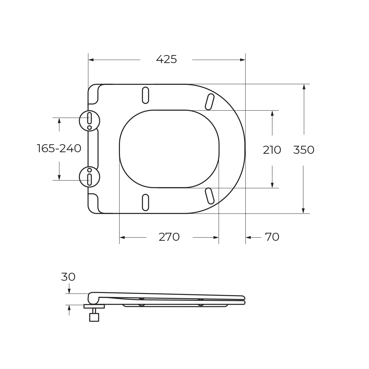 Крышка-сиденье CEZARES ECO CZR-2040-SC - Gidratop.ru изображение