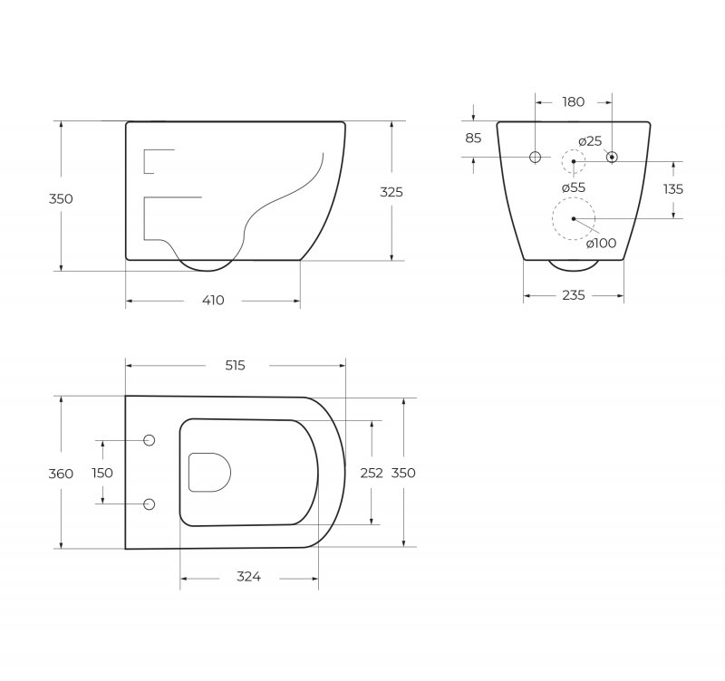 Унитаз подвесной безободковый BelBagno CARINA BB514CHR/BB5046SC - Gidratop.ru изображение