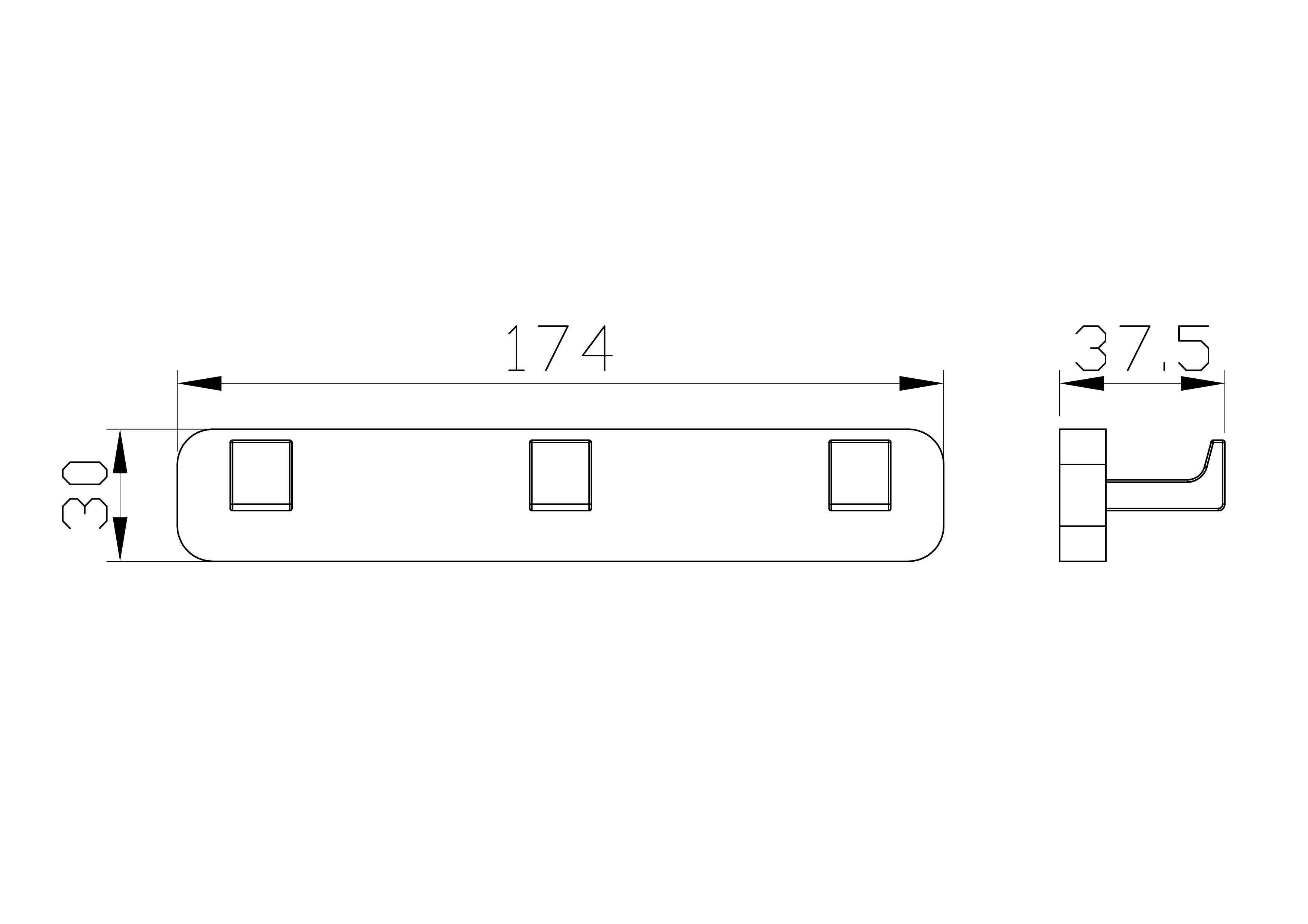Вешалка с 3 крючками для ванной WONZON & WOGHAND, Хром (WW-9535) - Gidratop.ru изображение