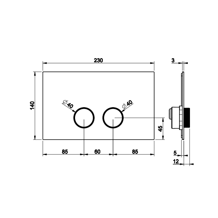 Gessi Ingranaggio клавиши смыва VIEGA PREVISTA., цвет: хром - Gidratop.ru изображение