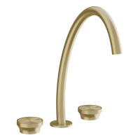 GESSI Origini смеситель для раковины высокий на 3 отв, без донного клапана, цвет: Brushed Brass PVD - Gidratop.ru изображение
