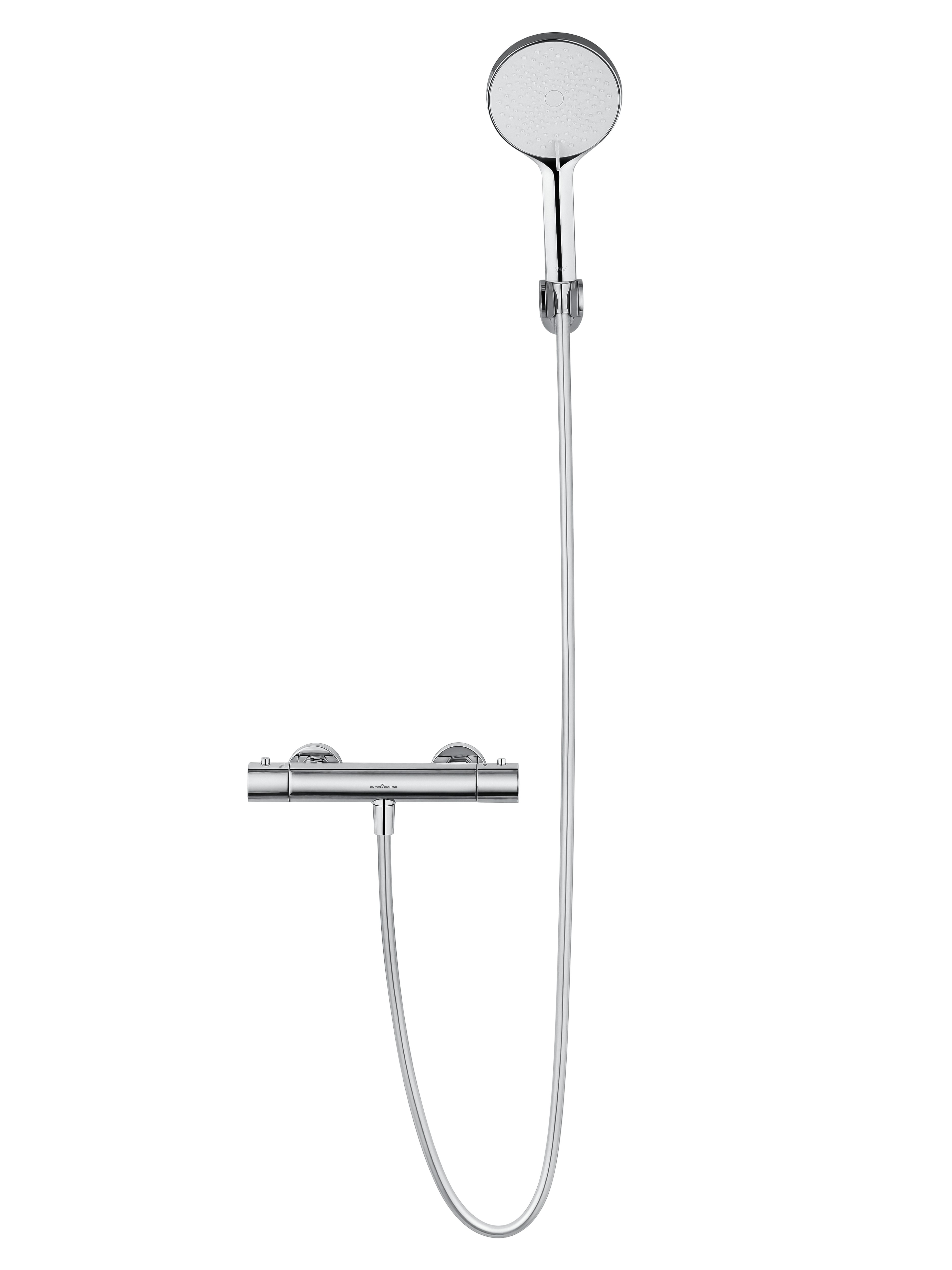 Смеситель для душа с термостатом WONZON & WOGHAND INN 3, Хром (WW-B2065-A-CR) - Gidratop.ru изображение