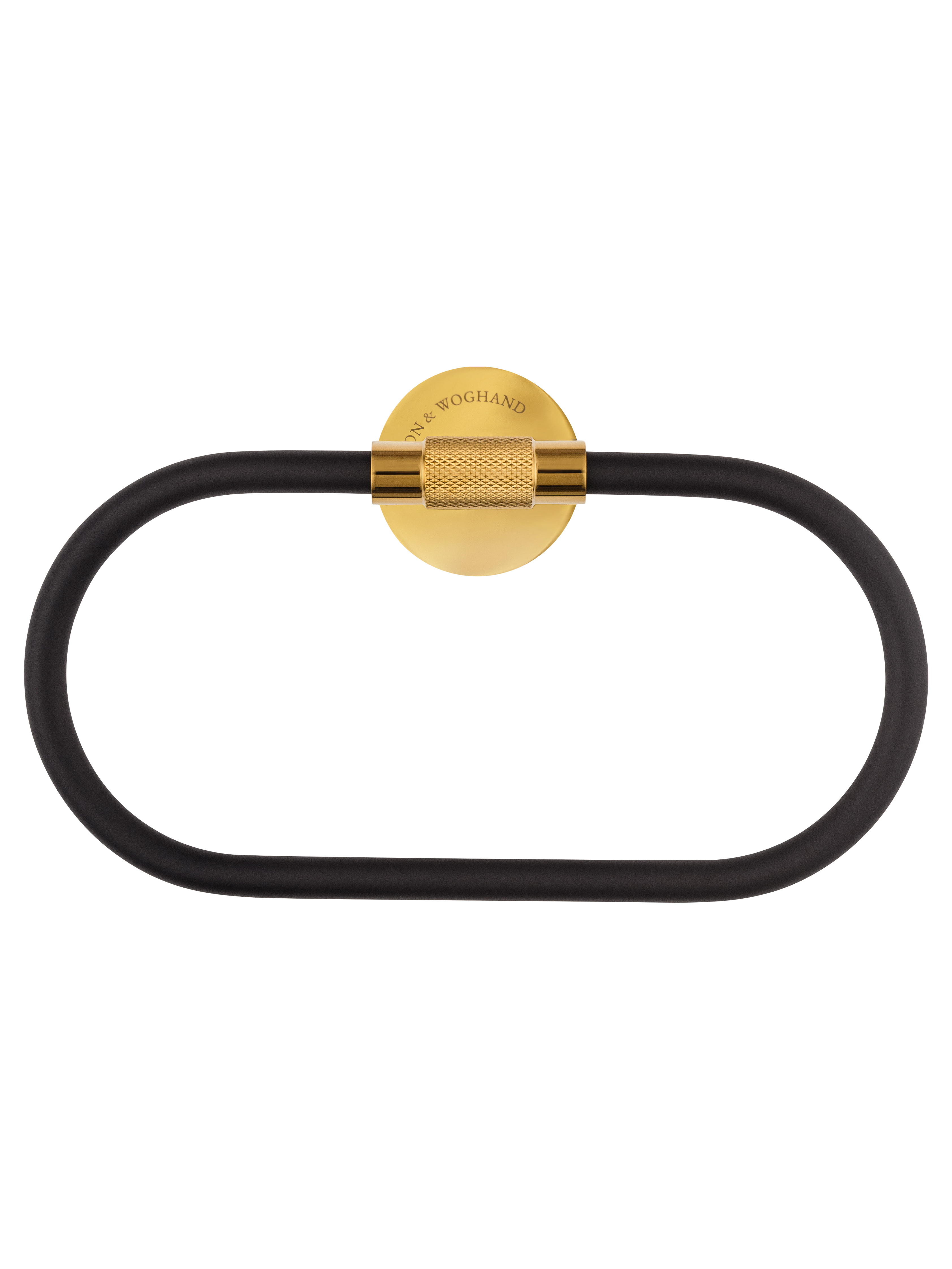 Кольцо для полотенец WONZON & WOGHAND MAJESTIC, Черный/Золото (WW-9213) - Gidratop.ru изображение