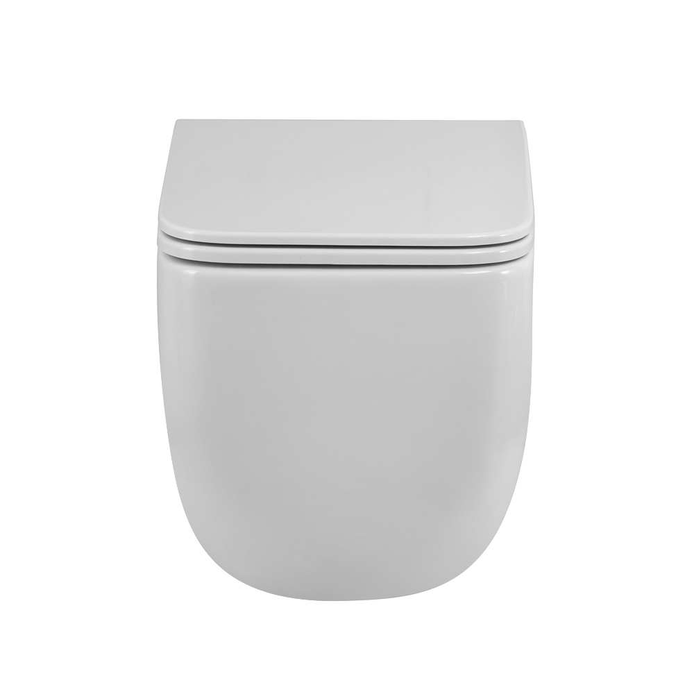 LUCE-TOR Унитаз подвесной безободковый с сиденьем дюропласт soft close, BB076CH-TOR/SC - Gidratop.ru изображение