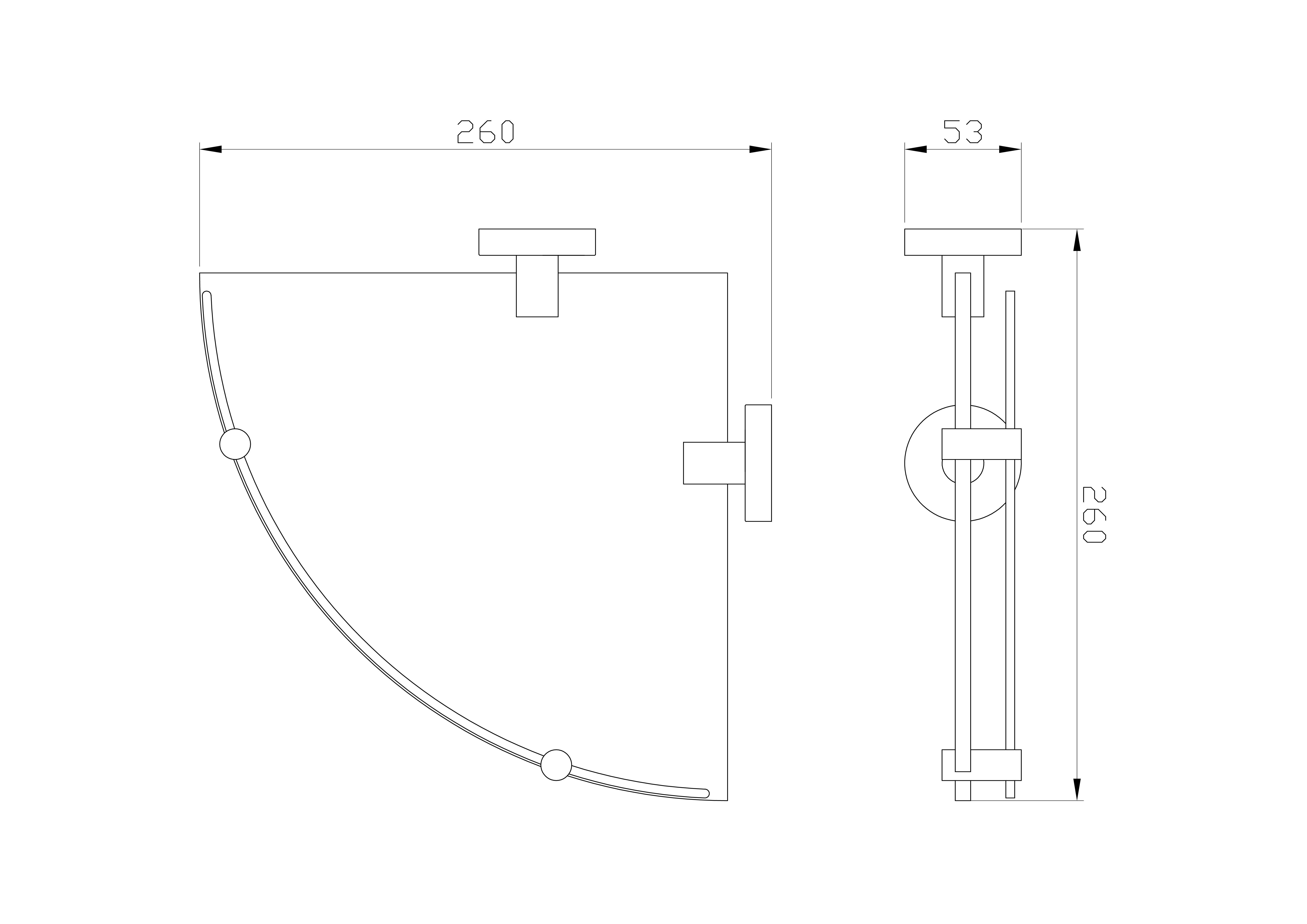 Стеклянная полка для ванной угловая WONZON & WOGHAND EASY, Хром (WW-8117) - Gidratop.ru изображение