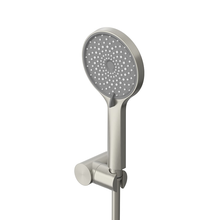 STYLUS-DSET-IN Душевой комплект встраиваемый (смеситель встраиваемый, верхний душ, ручной душ со шлангом, штуцер с держателем), сатин - Gidratop.ru изображение