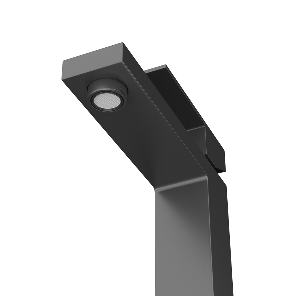 SLIDER-LS-NOP Смеситель для раковины однорычажный с донным клапаном, черный матовый - Gidratop.ru изображение