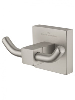 Двойной крючок для ванной WONZON & WOGHAND POLO, Брашированный никель (WW-8925-BN) - Gidratop.ru изображение