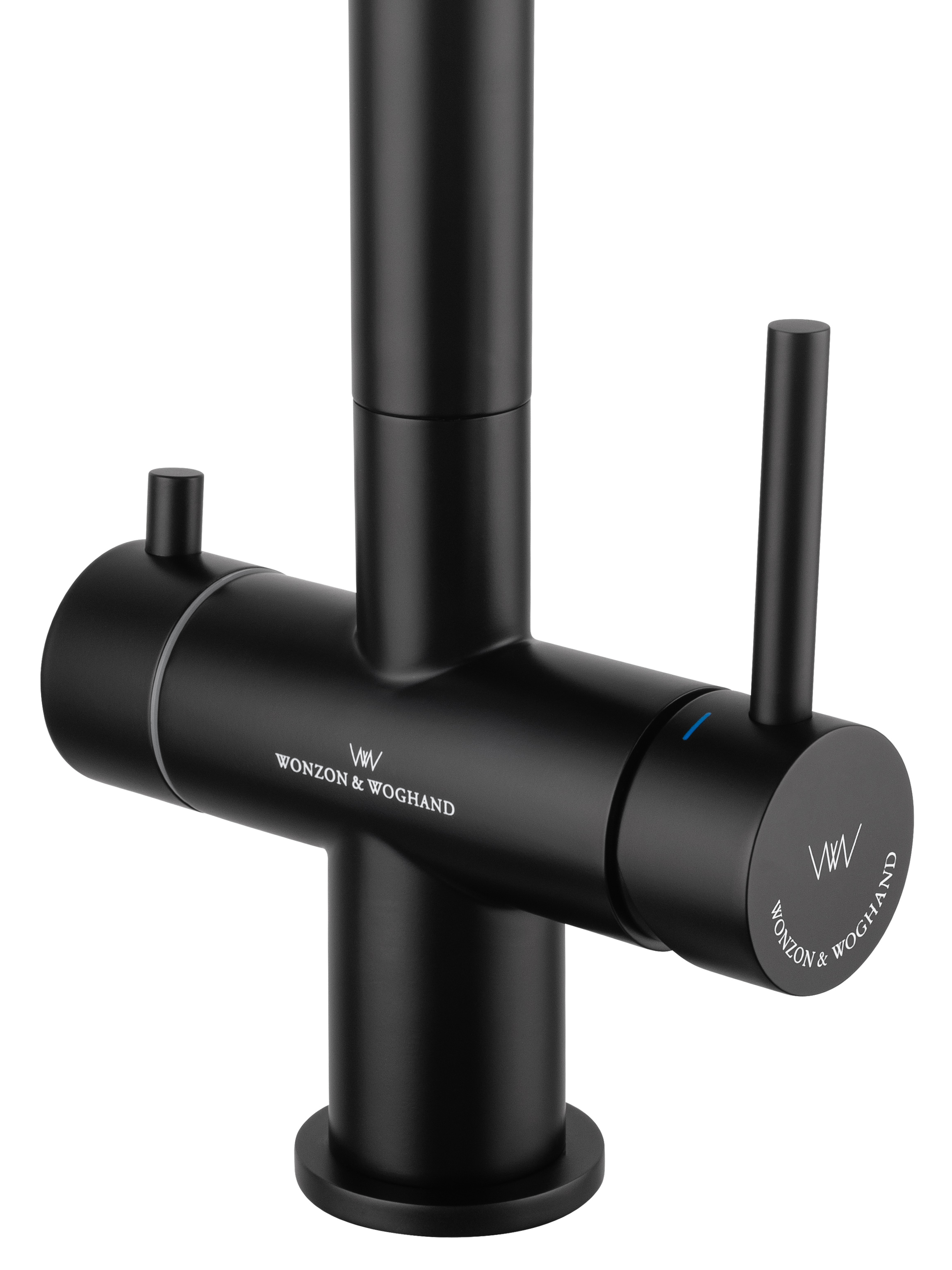 Смеситель для кухни c подключением фильтра WONZON & WOGHAND, Черный матовый (WW-3211-MB) - Gidratop.ru изображение