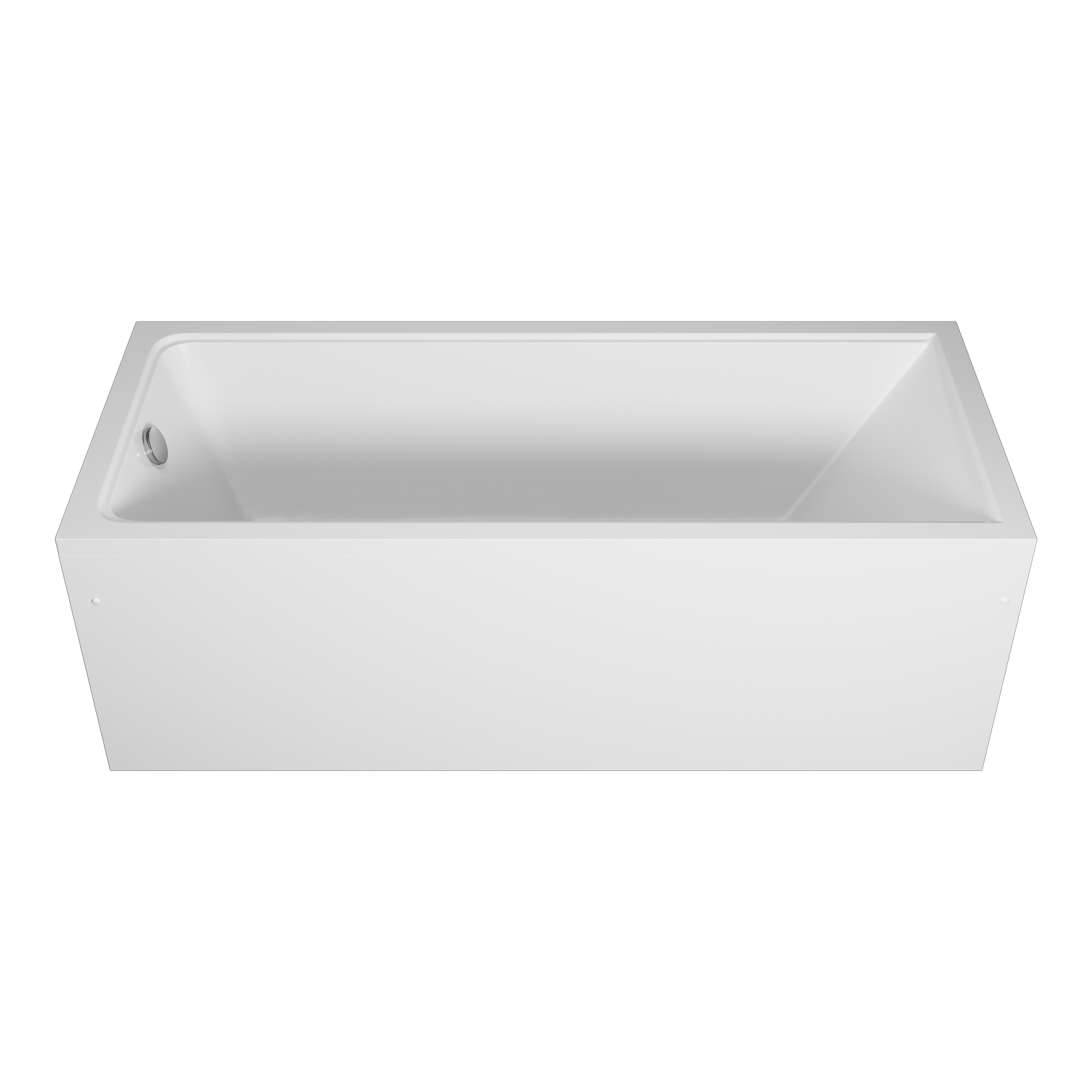 Ванна акриловая Vincea VBT-2G170-FR с каркасом 1700*700*470, пристенная, цвет белый - Gidratop.ru изображение