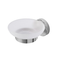 RELAX-SODS-01 Мыльница подвесная, стекло, исполнение хром - Gidratop.ru изображение