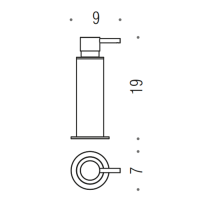 Colombo Plus дозатор для жидкого мыла настольный, цвет: цвет: чёрный матовый - Gidratop.ru изображение