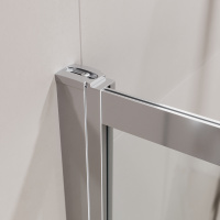 Душевая шторка на ванну с фиксированным креплением одной створки CEZARES SLIDER-FIX-VF-11-100/150-C-Cr - Gidratop.ru изображение