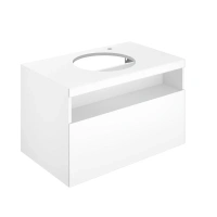 Тумба под раковину Keuco Stageline 32865300000, 80 см, 1 ящик, цвет белый - Gidratop.ru изображение