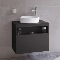 Тумба под раковину Keuco Stageline 32855970000, 65 см, 1 ящик, цвет вулканит матовый - Gidratop.ru изображение