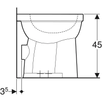 Напольный унитаз Geberit Renova Comfort 218510000, белый - Gidratop.ru изображение