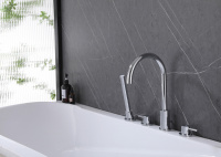 Смеситель ABBER Wasser Kreis AF8113 на борт ванны, хром - Gidratop.ru изображение