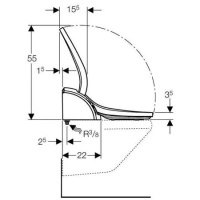 Электронная крышка-биде Geberit AquaClean 146.110.11.2 5000 plus - Gidratop.ru изображение
