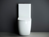 Напольный пристенный унитаз Mia Rimless - Gidratop.ru изображение