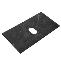 Столешница из керамогранита без отверстия под смеситель 800x460 KEP-80-MNO-W0 Marmo Nero Opaco - Gidratop.ru изображение