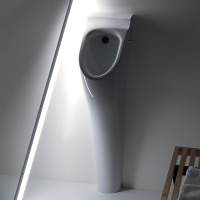 Писсуар напольный с сифоном и креплением, цвет: белый - Gidratop.ru изображение