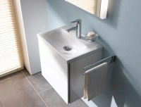 Тумба под раковину Keuco Royal Reflex 34090 210001 подвесная 50 см, белый глянцевый, петли слева - Gidratop.ru изображение