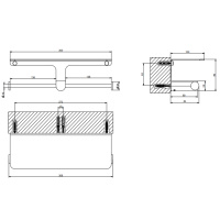 GESSI Rilievo двойной держатель туалетной бумаги, цвет: хром - Gidratop.ru изображение