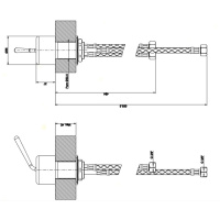 Gessi Goccia рычаг удаленного управления, цвет: черный - Gidratop.ru изображение