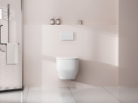 Унитаз ABBER Rechteck AC1218 подвесной белый, безободковый, смыв торнадо и струйный смыв - Gidratop.ru изображение