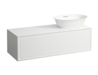 Тумба под раковину Laufen New Classic 117.5 х 45.5 х 34.5 см, 4.0608.2.085.631.1, подвесная, белый глянцевый, отверстие справа - Gidratop.ru изображение