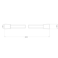 Gessi шланг для душа с коническим соединением на 1/2, длина: 150 см, цвет:  Black XL - Gidratop.ru изображение