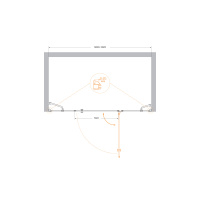 Душевая дверь CEZARES VERONA-W-B-13-30+60/40-P-Cr-R - Gidratop.ru изображение
