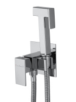 Смеситель с гигиеническим душем встраиваемый WONZON & WOGHAND, Хром (WW-88829903-CR) - Gidratop.ru изображение