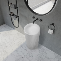 Раковина отдельностоящая ABBER Stein AS2501-H белая матовая - Gidratop.ru изображение