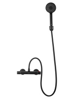 Смеситель для душа с термостатом WONZON & WOGHAND INN 5, Черный матовый (WW-B1005-A-MB) - Gidratop.ru изображение