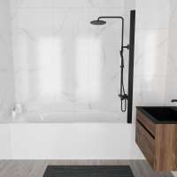 Ванна акриловая Vincea VBT-2B170-LG с ножками 1700*700*480, пристенная, цвет белый - Gidratop.ru изображение