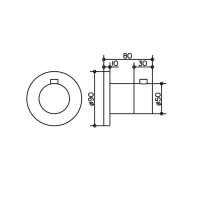 Душевая система Keuco Ixmo 59602010001, термостатическая, на 2 потребителя, цвет хром - Gidratop.ru изображение