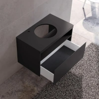 Тумба под раковину Keuco Stageline 32864970100, 80 см, с подсветкой, 1 ящик, цвет вулканит матовый - Gidratop.ru изображение