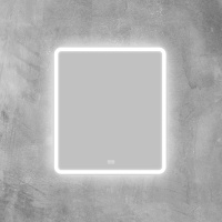 Зеркало со встроенным светильником, сенсорным выключателем и подогревом SPC-MAR-700-800-LED-TCH-WARM, 12W, 220-240V, 700x30x800 - Gidratop.ru изображение